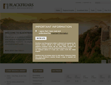 Tablet Screenshot of blackfriarsam.com